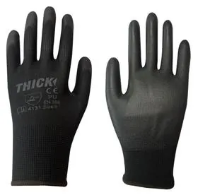 Guante PU Thick Negro EN388