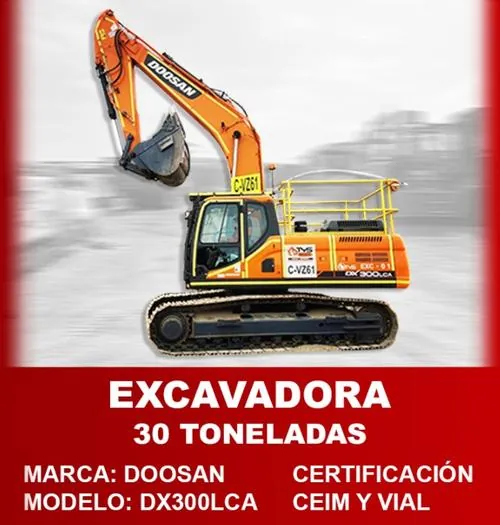 Excavadora 30 Toneladas